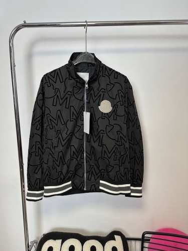 款号：Hmy87# Moncler 蒙口全身满印满Logo植绒外套 搭配重工高端立体厚版植绒Logo印花工艺 采用460克加厚全棉 21S底10S外套定制面料