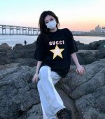 110 Gucci五角星短袖 上身图