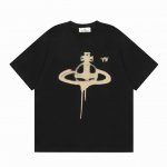 顶级品质 Vivienne West Wood 西太后 薇薇安 土星喷墨短袖 2025年顶流爆款 无需多言 直接开细节 55 Rmb Yb开模 正确锁边度细节
