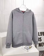 310 Gucci古驰2025新款小标拉链连帽卫衣外套高版本高品质原版面料 网红明星同款 定制全棉空气层580克重 复刻款 Logo贴布绣工艺 手感非常舒服 超