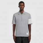 货号：T09 Tbpolo衫四条杠珠地半袖 Thom Browne 汤姆布朗 Tb珠地棉330克重色织polo衫半袖夏季经典款 采用定制色织面料纯棉330克重正