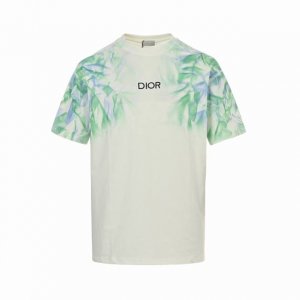 dior 迪奥 25Ss 手绘火焰刺绣字母短袖 采用双纱纯棉面料克重320G 搭配32S双纱1 1螺纹 面料螺纹同缸定染 做足爽滑工艺使面料手感柔软舒适 印花部