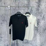 9032 挂拍 polo Ralph Lauren 拉夫劳伦 夏款针织麻花毛衣 粗绞花麻花纯色小马刺绣男女款翻领短袖袖无纽针织衫毛衣 -领标二维码可扫 -定织纯