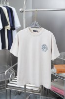 ch*Ome Hearte 25Ss早春新款 克罗心Logo烫钻短袖 轻奢主义 男女日常通勤穿搭必备单品 正确版本 欢迎对比 详细特征 320克100% 纯棉双