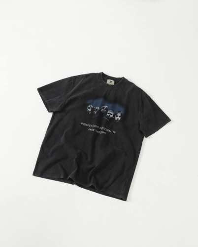 Oasis绿洲乐团限定重磅Vintage复古水洗做旧重磅高街纯棉短袖 情侣款 重磅好货来袭 高端白墨数码直喷印花 260克全棉蜡染面料 洗水炒盐 满满的美式高街
