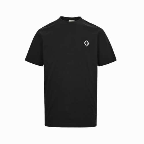 dior 迪奥 25Ss 反光菱形Logo印花短袖 正品7233购入 32支紧密精梳棉260克 领口1*1拉架索罗纳罗纹 胶浆印花 布匹酵洗 定制1 1商标 宽