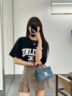 盒装短袖 高版本 Gucci 古驰2025Ss春夏Celine字母印花短袖T，男女同款，尺码Xs~L 略同平常M～2Xl ，宽松版型，不用刻意加号，具体参见文尾