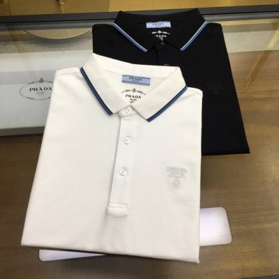 新品polo prad 2025春夏专柜时装款短袖丝光珠地棉马球polo衫 面料 甄选高级进口成衣定织珠地面料 老牌工坊成衣工序定织定染 极为奢华特殊的材质 面