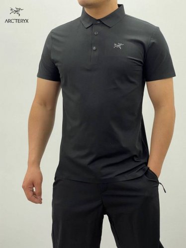 Arc Teryx始祖鸟男士轻量polo衫短袖商务休闲运动夏季户外短袖polo衫 吸湿排汗 舒适户外男士T恤 轻量无感鸟四色齐发polo衫上衣 顶级科技感贴服棉
