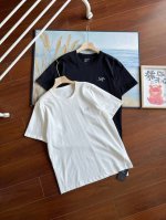 韩国代购订单货 2025最新Arc'teryx 始祖鸟 柜子新款男女同款纯棉刺绣Logo短袖T恤 夏季新款，面料柔软细腻光滑有质感有，舒适性很好、手感极好，重点