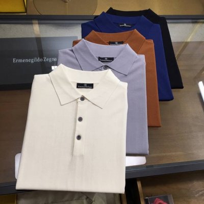 专柜新品 Zegn... 五色高端品质 2025经典标志性元素翻领长袖针织Polo毛衫，专柜同步，精致美范真皮 Z Logo工艺 奢华点缀 爆款Polo系列顶级