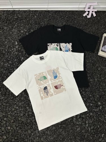 北面The North Face宽松休闲纯色时尚简约印花Logo套头重磅圆领透气短袖T恤 男女同款 想要一键解锁高级感夏日穿搭？北面The North Face