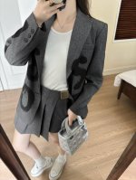 P140 Cd家 字母金属扣搭片裤裙，定制斜纹面料！经典搭片裤裙设计！百搭时髦又高级！减龄少女风优雅气质又迷人！衣橱必备神器！3D立体剪裁版型巨显瘦，强烈推荐自