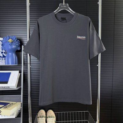 204 当天到货 现货现配 Balenciaga巴黎世家25Ss海浪可乐刺绣短袖T恤 最高版本 原版面料 高版本 高品质 独家首发高定 面料采用260克重双纱精