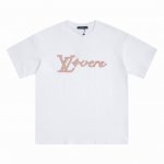 上新 高版本 Louis Vuitton 路易威登 重工珠片绣短袖T恤 采用原板独家定制 克32支双莎纯棉面料 质感非常柔软舒服 100%区别市场的顶级面料 不