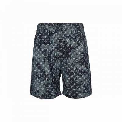 louis Vuitton 路易威登 扎染老花挂毯图案夏威夷牛仔短裤 轻奢主义 男女日常通勤穿搭必备单品 正确版本 欢迎对比 详细特征 98%棉 2%弹力纤维牛