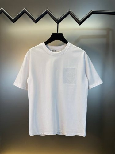 顶级版本★Loewe罗意威Ss25春夏新款字母刺绣短袖T恤 Hk专柜同步上新 超高品质280克双纱面料 原版定制，刺绣工艺，舒适柔软透气 休闲宽松版型 潮流男女