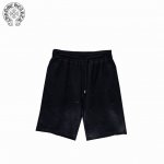 chrome Hearts 克罗心 25Ss 喷砂烫钻短裤 采用订色订染毛圈纯棉卫衣面，420G双股双纱，手感舒适 进口针织针梳棉进行制作，厚度适中，有垂感又有