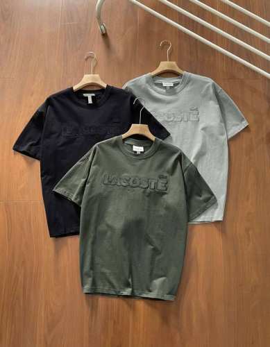 高品质 货号2565Lacoste法国鳄鱼男装官网新款休闲纯棉舒适短袖正肩T恤 官网新款 胸前大刺绣 高品质货全棉230克洗水面料 柔软舒适！品质超好！基础款主