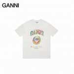 Ganni25Ss 笑脸短袖彩虹地球环保主题T恤 如果你还不认识来自哥本哈根的Ganni 那真的要告诉你 这个牌子穿过的明星实在是太多了 韩潮顶流加持和她独具特