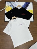 露露植绒Logo新款圆领纯棉T恤短袖情侣男女同款夏季品质短袖Lululemon 露露乐蒙专柜同款早春系列 Lulu前后Logo植绒印花圆领短袖T恤男女同款定织定