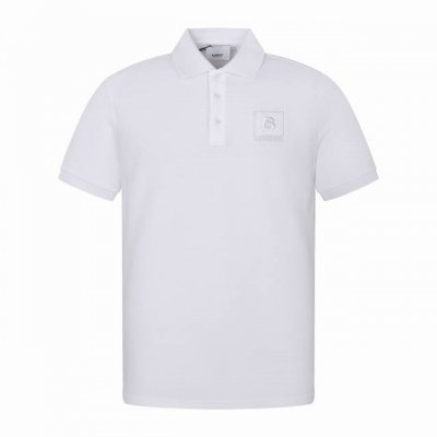 雄180 Burberry巴宝莉Bbr 24Ss 胸前B字刺绣短袖Polo衫 面料采用260G专用珠地面料，宝蓝色，深灰色珠地布为原版定染。前幅标识绣花字样进口