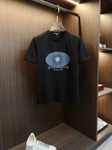 克罗心 2025Ss春夏高品质丝光棉短袖T恤 M-6Xl可穿至230斤 顶级原单品质 当下最新工艺要求 顶级订单要求车线做工 超级好搭配 顶级定制 搭配整件细节