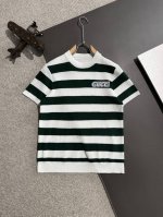 隔天出货 P200 高品质 Gucci 2025春夏新款男款圆领短袖T恤 精梳棉质纱线针织纺棉布面料制作，纯棉的高克重特殊纱，掂起来手感份量十足，上身也比普通T