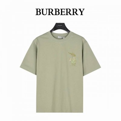 burberry 巴宝莉 25Ss 战马徽标拼色发泡印花短袖T恤 对色定染棉质面料、战马拼色发泡印花图案、全套辅料配备！ 选用260G平织棉质面料打造+2X2配