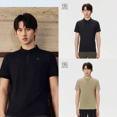 丶上新 可隆速干Polo衫 细节图 Kolon Sport 可隆专柜爆款四色Polo衫男士夏季短袖经典小标Logo运动速干T恤小翻领防晒保罗衫上衣 可隆家Bre
