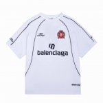 顶级复刻版本]品名: Balenciaga 巴黎世家 新款曼联足球刺绣印花短袖T恤球衣 款号：36866 颜色：黑色 白色 尺码：Xs-L 全套新款巴黎世家辅料