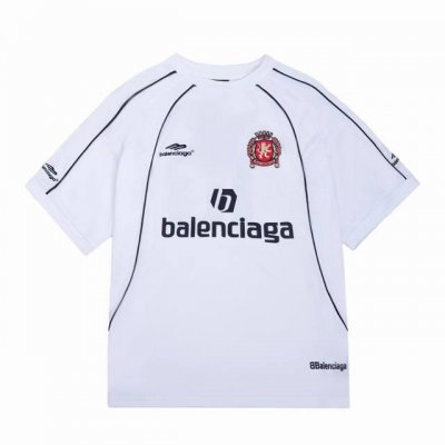 顶级复刻版本]品名: Balenciaga 巴黎世家 新款曼联足球刺绣印花短袖T恤球衣 款号：36866 颜色：黑色 白色 尺码：Xs-L 全套新款巴黎世家辅料