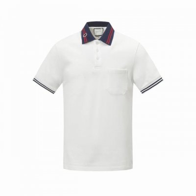 a008# Gucci 古驰 2025∽新款高品质翻领polo衫，高瑞精品Logo扣子，做工精致，官网同步，时尚百搭 颜色：白色 码数：S M L Xl Xxl