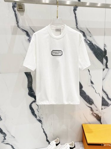 Dior 迪奥 260克圆领短袖T恤 经典Cd银标字母Logo刺绣标识 官方同步 1:1原版开模 时尚个性 百搭潮流 纯原品质 原版洗水面料 吊牌 领标 颜色: