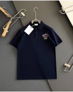 范思哲 2025官方春夏新款 男士翻领短袖polo衫，胸口精致Logo，高端主线系列，进口丝光珠地棉面料，面料属性皆为上乘，缔造出独一无二的面料类型。质感一流，