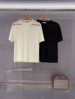 Dc圆领T恤 25Fw夏季新款系列！-Moncl*R高端品质伊力特针织面料男士圆领T恤，夏季穿搭凉感丝滑，越简约越高级，轻奢高端的横机针织。超级经典胸前精美凹凸