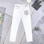 oc-820 Lv路易威登 牛仔裤 修身剪裁 面料带弹力 重洗水 颜色超正 后口袋钢印水印图案 颜色：图片色 码数：M-Xxl