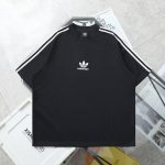上新120【纯原臻品 顶级复刻】 - Balenciaga/巴黎世家阿迪达斯联名硅胶圆领短袖T恤 - 颜色：黑色 白色 - 购入原版开模打造，全套定制辅料，细节