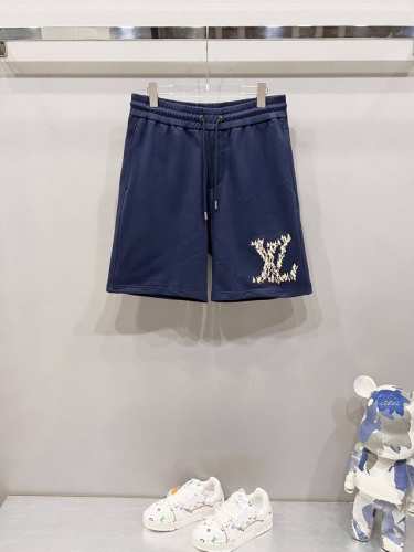 louis Vuitton 路易威登 纯棉毛圈面料短裤 小帆船组合字母Logo刺绣工艺标识 官方同步 高版本 高品质 时尚个性 百搭潮流 纯原品质 原版面料 吊