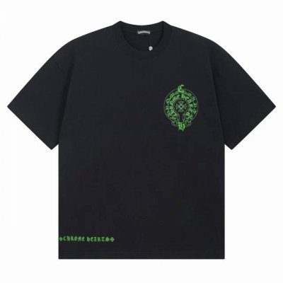 款号Ys30 Ch重磅高版本克罗心梵文纯棉男女硅胶马蹄十字架喷绘新款采用32支双纱250克高克重面料，1:1版形。市场最高版本。黑白S-Xl