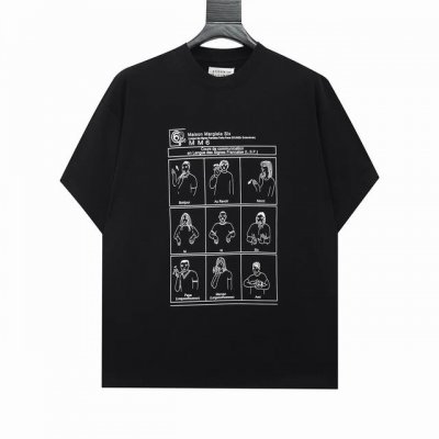 高版本Maisonmargiela 马吉拉 卡通人物印花短袖，男女同款。 满满的高级感 性价比超高 手感超级柔软、细腻、柔软和不起球且不变形 G纯棉品质，后领标