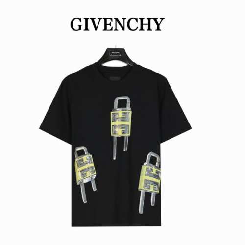 160 Givenchy 纪梵希锁扣短袖 定制1:1螺纹，面料舒适亲肤无无异感，定制定染面料，纺织密度高，垂感佳，不易变形，厚织感加上紧密纺纱工艺，不会影响面料