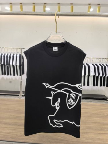 新品 Burberry 男士时装款圆领背心，贸易公司洋行货，高级限定款，25年春夏新品，明星级人气单品！ 客供埃及进口顶级面料，甄选尼罗河区域光照极好的上等棉花