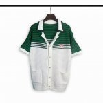 套装不拆 casablanca 24年春夏新款拼色条编织针织短袖套装 颜色 绿 码数:M L Xl Xxl