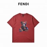 本地自取180 fendi/芬迪 彩色熊短袖T恤 面料采用280克重精梳棉，定制32支1*1螺纹，成衣两遍水洗处理，面料舒适亲肤无异感，定制定染面料，纺织密度高