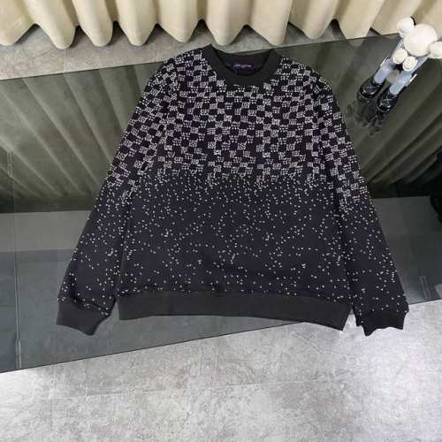 特价 LOUIS VUITTON 路易威登LV飞机满印字母卫衣 专柜同步情侣款网红明星同款 独家首发爆单推荐 草写错位素描元素规则拼出品牌logo 采用380g