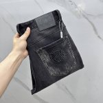 Dior*迪奥 高端定制、2025早春最新款小直筒牛仔裤 柜台同步发售 进口固色面料 微弹 原版定制复刻 客供五金辅料 原单品质 重工洗水 做工走线精细 上身绝