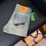 款号：D269 prada 普拉达25春夏新款印花字母水洗时尚休闲直筒小脚牛仔裤 海外贸易公司限量订购，欧洲直发，精品稀出数量有限。 颜色#水洗蓝 尺码#29