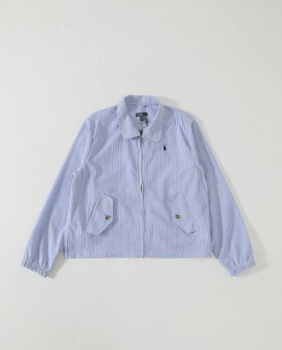 细节图# Polo Ralph Lauren拉夫劳伦 立领拉链直筒长袖夹克外套 虞书欣同款 虞书欣同款上身的一个爆款，得物已断货，面料非常轻薄软软的泡泡纱衬衫面
