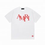 隔天到 Amiri 阿米里 经典字母～大Logo印花 Logo标识精致升级 原版面料 官方同款 短袖T恤 定制260克同缸染面料 手感非常舒服 春夏最新版本 颜